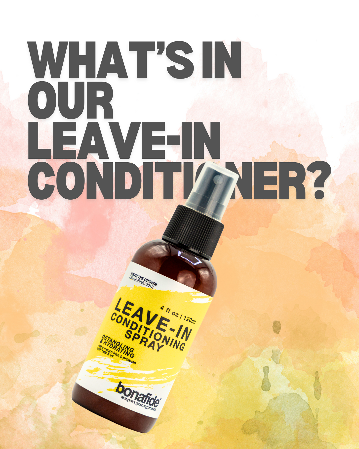 Leave-in Conditioning Spray